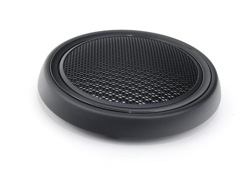 MINI NEW COUPE R56 R55 R57 INTERIOR COVER FOR BASS LOUDSPEAKER BLACK CHROME 51412756567