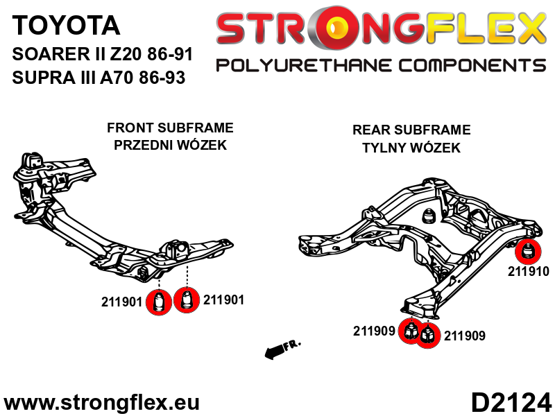 211901A: Front subframe bush SPORT - Image 2