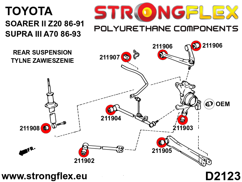 211906B: Rear upper arm bush - Image 2