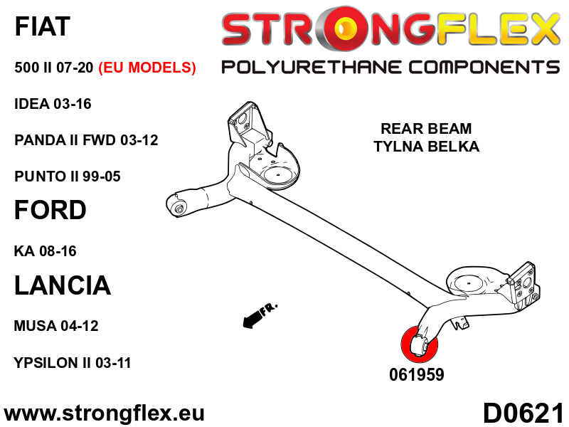 061959A: Rear beam bush SPORT - Image 2