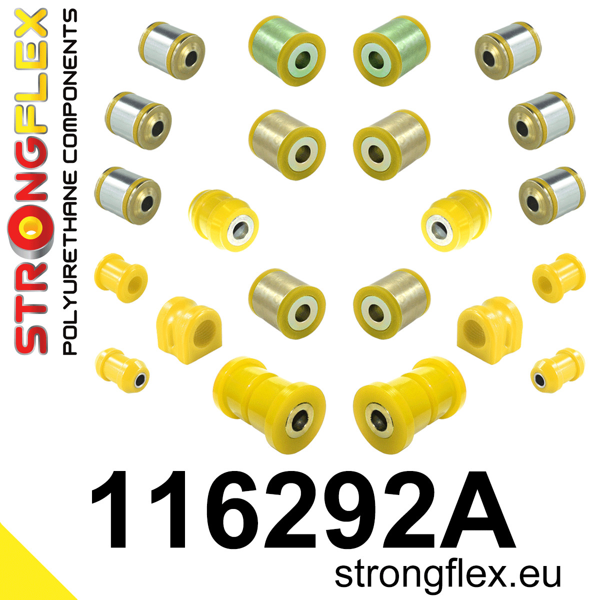 116292A: Rear suspension bush kit SPORT