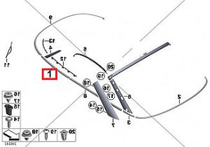 MINI NEW GENUINE COOPER COUPE R58 MOLDING FOR SIDE PANEL REAR RIGHT O/S 51372759556