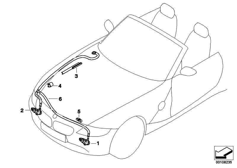 BMW Z4 E85 03-09 NEW BUMPER HEADLIGHT O/S RIGHT WASHER SPRAY NOZZLE 61677057452 - Image 3