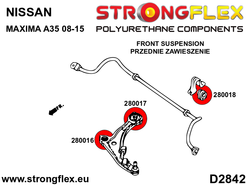 280017A: Front control arm – rear bush SPORT - Image 2
