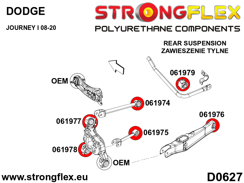 061975A: Rear track rod bush SPORT - Image 2