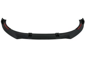 Front Bumper Add-On Spoiler Lip suitable for Audi A6 4K C8 (2018-up) Piano Black