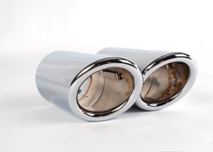 NEW GENUINE AUDI A4 08-16 A5 10-16 EXHAUST TAIL PIPES TIPS CHROME 8K0071761C