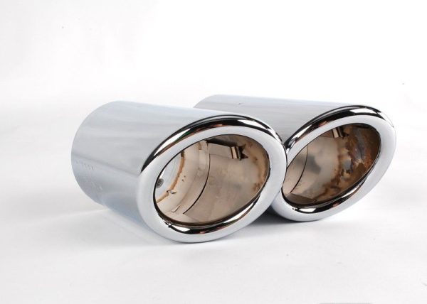 NEW GENUINE AUDI A4 08-16 A5 10-16 EXHAUST TAIL PIPES TIPS CHROME 8K0071761C