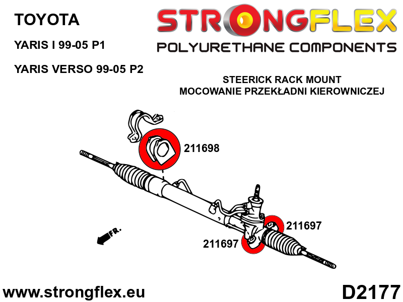 211697A: Steering rack bush SPORT - Image 2