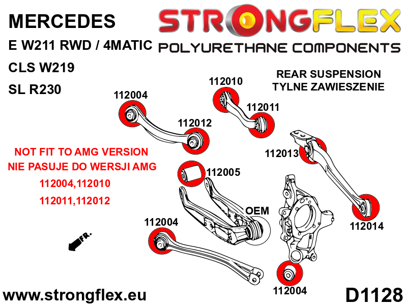 112011A: Rear lower arm – outer bush SPORT - Image 2