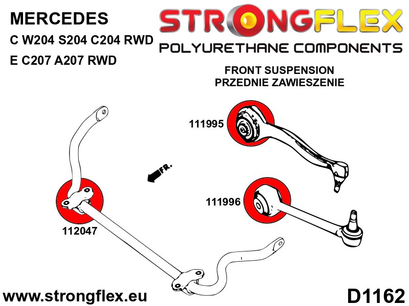 116262A: Front suspension bush kit SPORT - Image 2