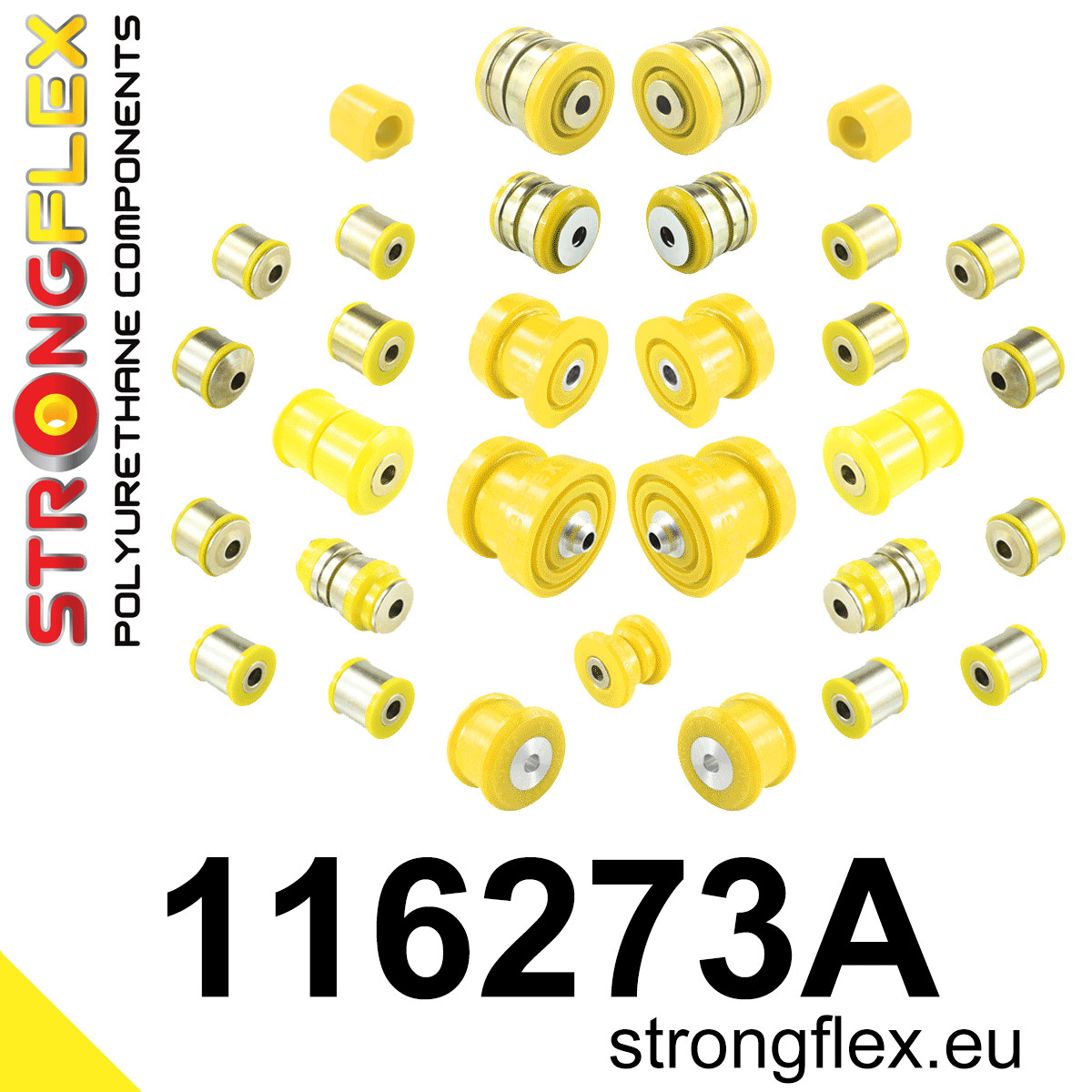 116273A: Full suspension polyurethane bush kit SPORT