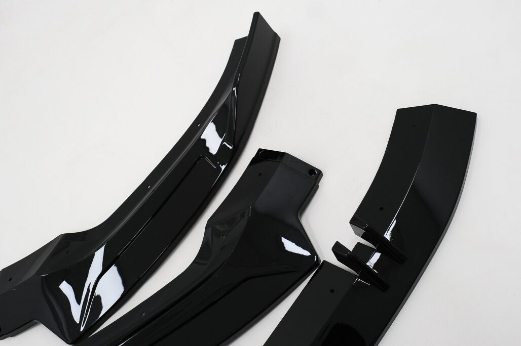 Front Bumper Add-On Spoiler Lip suitable for Audi A5 F5 Facelift S-Line (2020-up) Piano Black - Image 10