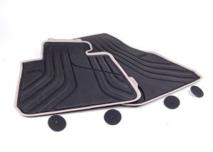 NEW GENUINE 3 SERIES F30 F34 F80 MODERN LINE FRONT RUBBER FLOOR MAT SET LHD 51472220140