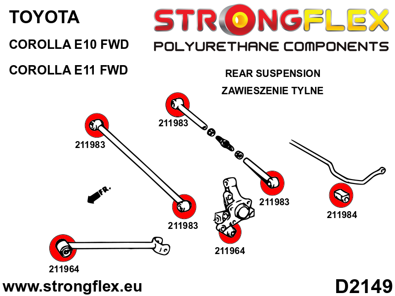 211983A: Rear Transverse Arm Bush SPORT - Image 2