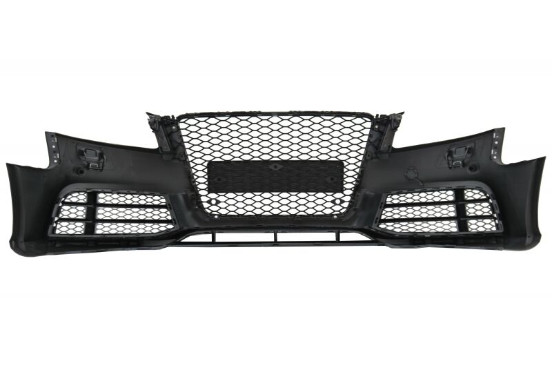 Front Bumper suitable for AUDI A5 8T Pre Facelift (2008-2011) with Bumper Add-On Spoiler Lip RS5 Design Real Carbon - Image 5