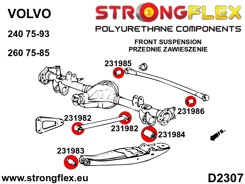 231982B: Rear torque rod bush 48mm - Image 2