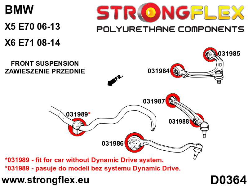 031988A: Front lower wishbone bush – outside SPORT - Image 2