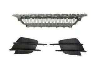 NEW GENUINE MERCEDES MB C-CLASS W205 FRONT AMG BUMPER LOWER AND SIDE GRILLE SET