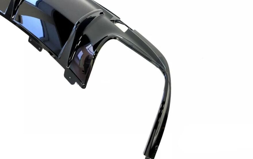 NEW GENUINE MERCEDES BENZ MB CLA W117 REAR AMG BUMPER DIFFUSER GLOSS BLACK A1178850501 - Image 3