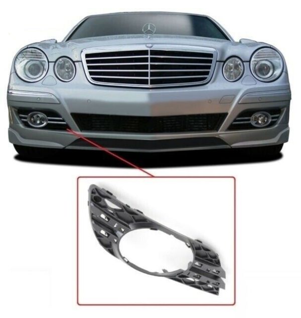 NEW GENUINE MERCEDES BENZ E-CLASS W211 FRONT BUMPER LEFT N/S FOG LIGHT GRILL A2118850922 - Image 4