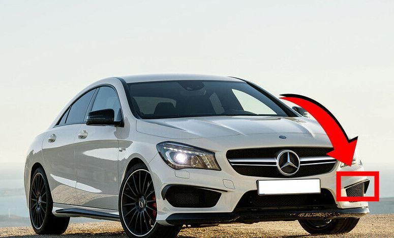 NEW GENUINE MERCEDES BENZ MB A CLASS W117 FRONT AMG BUMPER SIDE TRIM LEFT N/S A1178851725 - Image 3