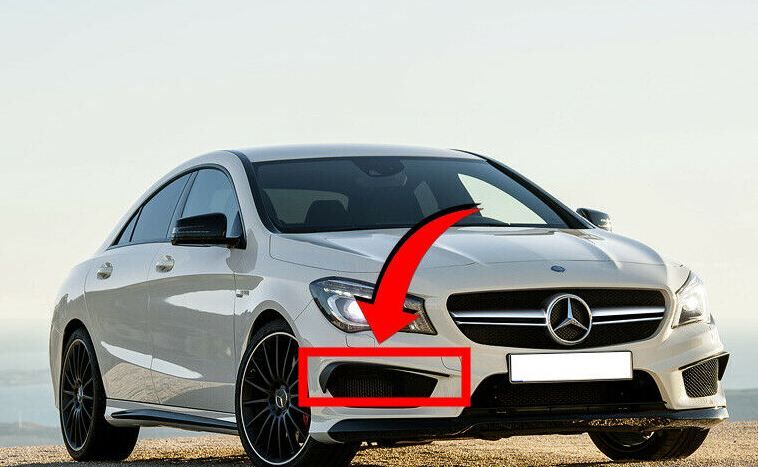 NEW GENUINE MERCEDES BENZ MB A CLASS W117 FRONT AMG BUMPER SIDE TRIM RIGHT O/S A1178851825 - Image 3