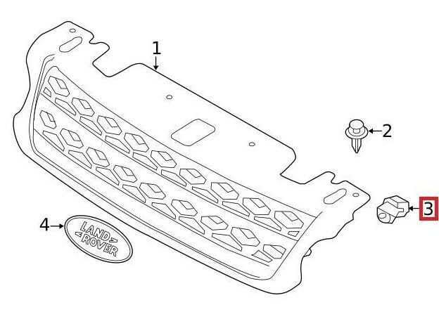 NEW GENUINE LAND ROVER FRONT BUMPER GRILLE CLIP 17 PIECES LR018173 - Image 3