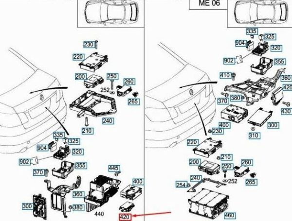NEW GENUINE MERCEDES-BENZ C W205 TRAILER CONTROL UNIT A2059001219 - Image 3