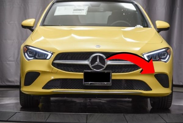 NEW GENUINE MERCEDES MB CLA250 FRONT BUMPER FOG LIGHT GRILL LEFT N/S 1188856600 - Image 4