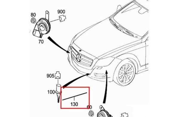NEW GENUINE MERCEDES BENZ AMG C30 C32 C63 E63 CLS63 OUTSIDE TEMPERATURE SENSOR A2035401733 - Image 2