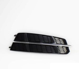 NEW GENUINE AUDI A6 15-18 S-LINE FRONT BUMPER LOWER O/S RIGHT GRILL BLACK/CHROME 4G0807648J9B9