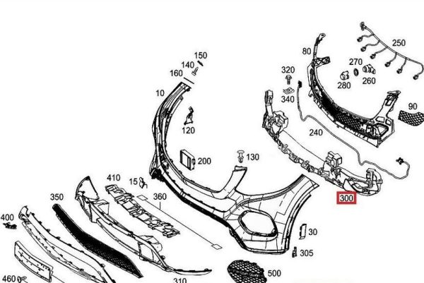 NEW GENUINE MERCEDES-BENZ GLS X166 FRONT BUMPER SHOCK ABSORBER A2928850837 - Image 2