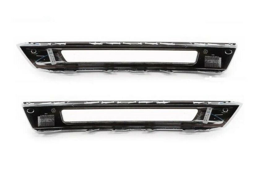 NEW GENUINE MERCEDES BENZ GLS X166 AMG FRONT LOWER BUMPER MOULDING COVER SET - Image 3