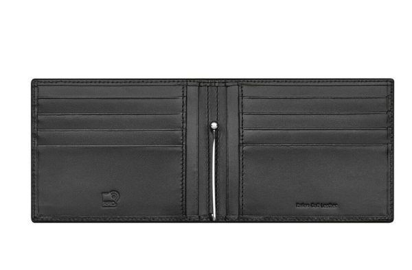 NEW GENUINE MERCEDES BENZ BLACK MEN ITALIAN CALFSKIN WALLET B66953960 - Image 2