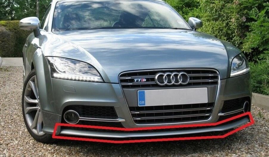 NEW GENUINE AUDI TT MK2 07-14 FRONT BUMPER LOWER SPOILER LIP PRIMED 8J0807110FGRU - Image 2