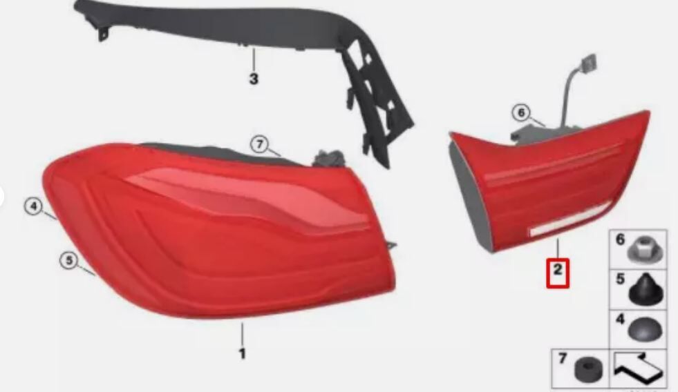 NEW GENUINE Rear Light LED BLACK LINE Left For BMW 4 Series F82 Facelift Coupe 63219491587 - Image 4