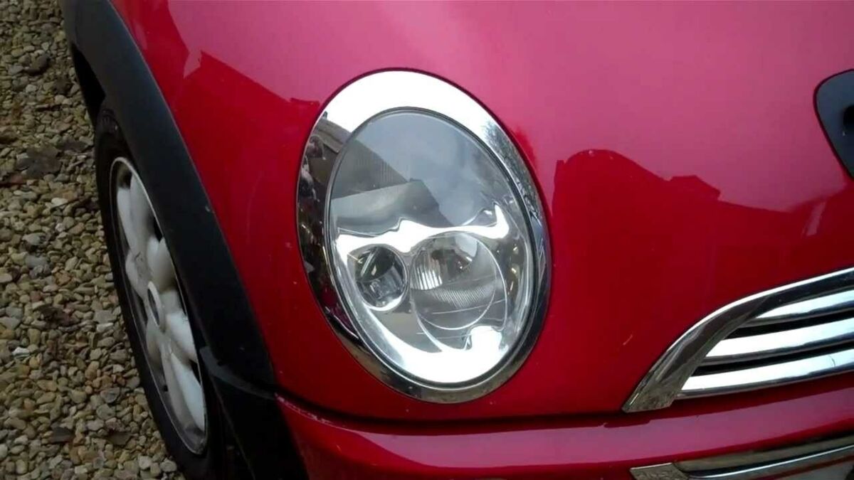 MINI NEW GENUINE COOPER R52 R53 R50 O/S RIGHT CHROME HEADLIGHT TRIM RING 63126917836 - Image 2