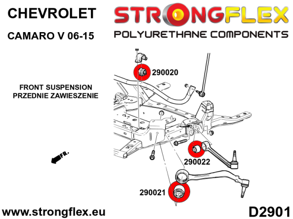 290021A: Front lower wishbone bush - front SPORT - Image 2