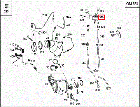 NEW GENUINE MERCEDES BENZ SPRINTER 906 EXHAUST PRESSURE SENSOR A6429050200 - Image 2
