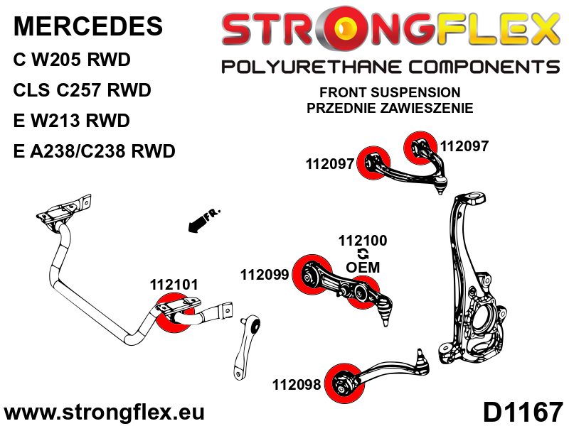 112099A: Front suspension - rear bush SPORT - Image 2