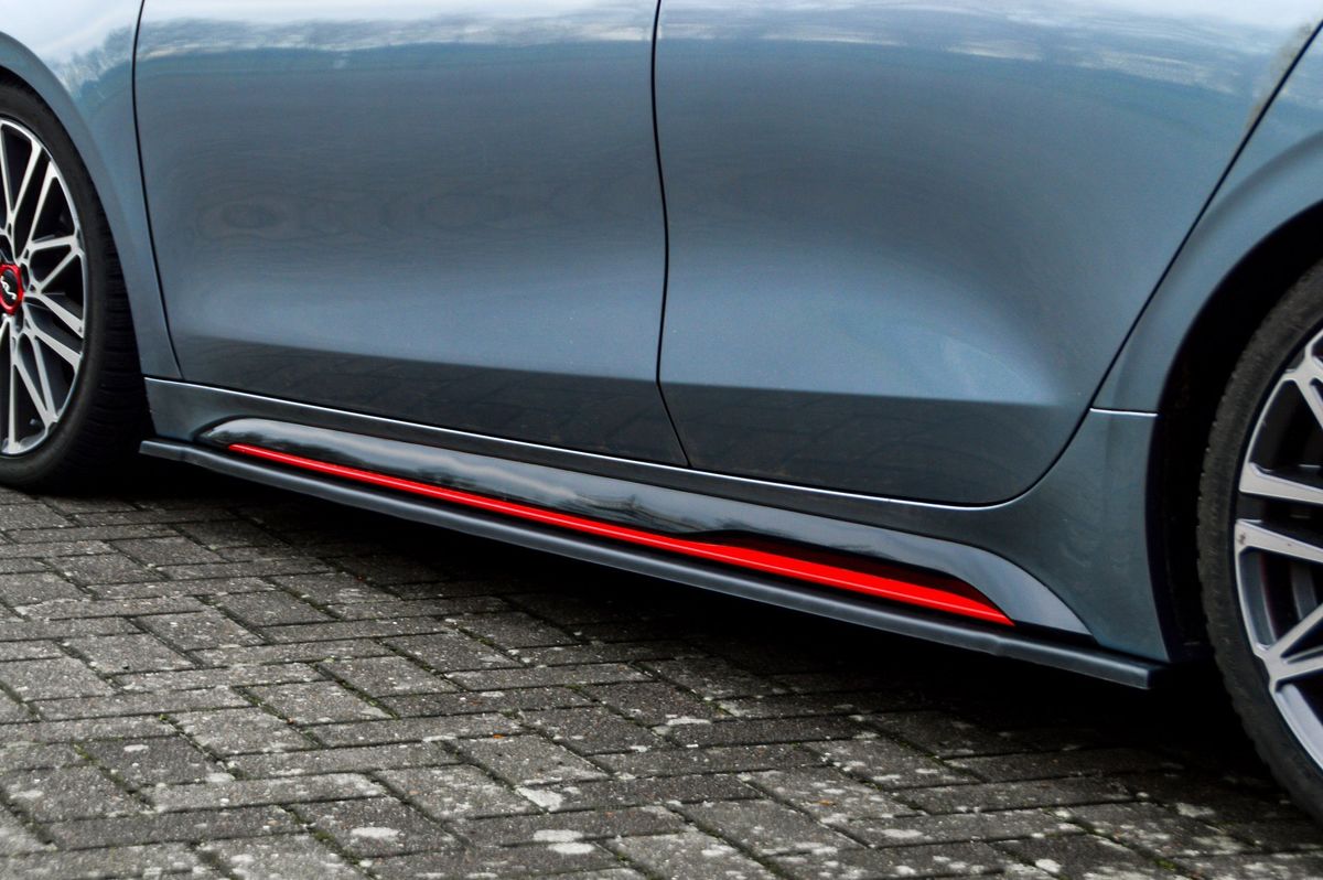 Performance Side skirts addons / Blades / diffusers / sill covers For Kia Pro Ceed GT. GT Line 2018-