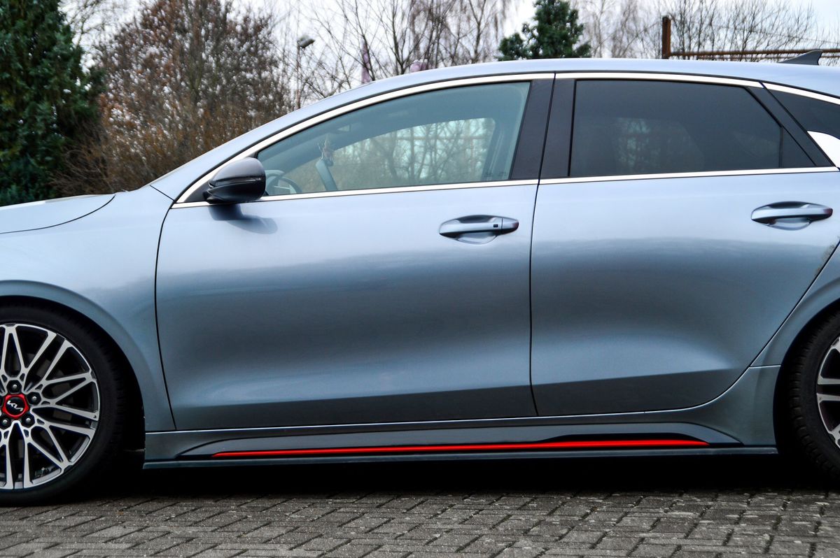Performance Side skirts addons / Blades / diffusers / sill covers For Kia Pro Ceed GT. GT Line 2018- - Image 4