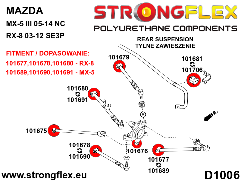 101678B: Rear lower - front arm bush - Image 2
