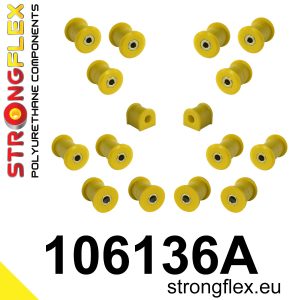 106136A: Rear suspension polyurethane bush kit SPORT