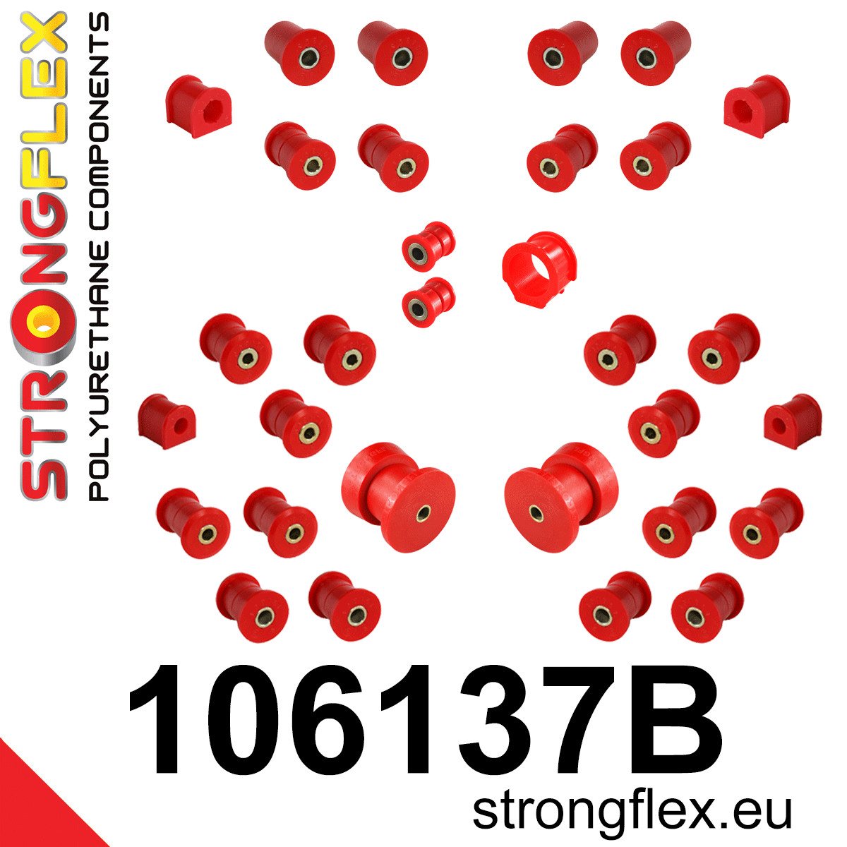 106137B: Full suspension polyurethane bush kit