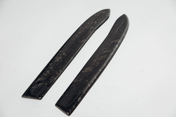 Rear Bumper Forged Carbon Fibre side flaps spats For Audi RS6 4G C7 - Image 2