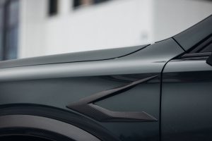 Carbon fibre front wing fender vent frame diffuser for Cupra Formentor