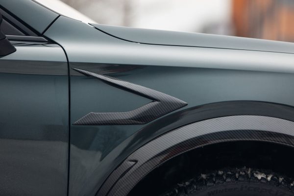 Carbon fibre front wing fender vent frame diffuser for Cupra Formentor - Image 6