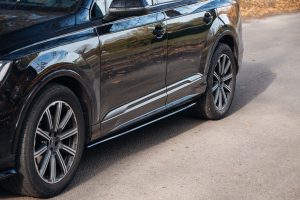 Black Gloss Side skirts diffusers For  Audi Q7 4M MK2